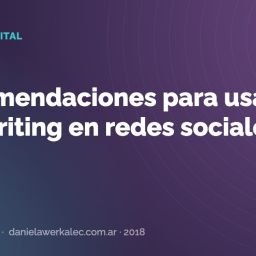 Portada de la nota: 5 recomendaciones para usar copywriting en redes sociales