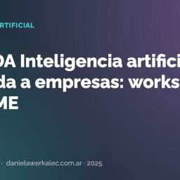 Portada de la nota: CASILDA Inteligencia artificial aplicada a empresas: workshop de OAME