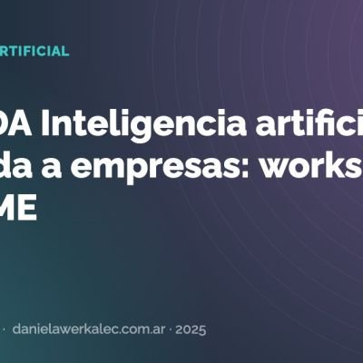 Portada de la nota: CASILDA Inteligencia artificial aplicada a empresas: workshop de OAME