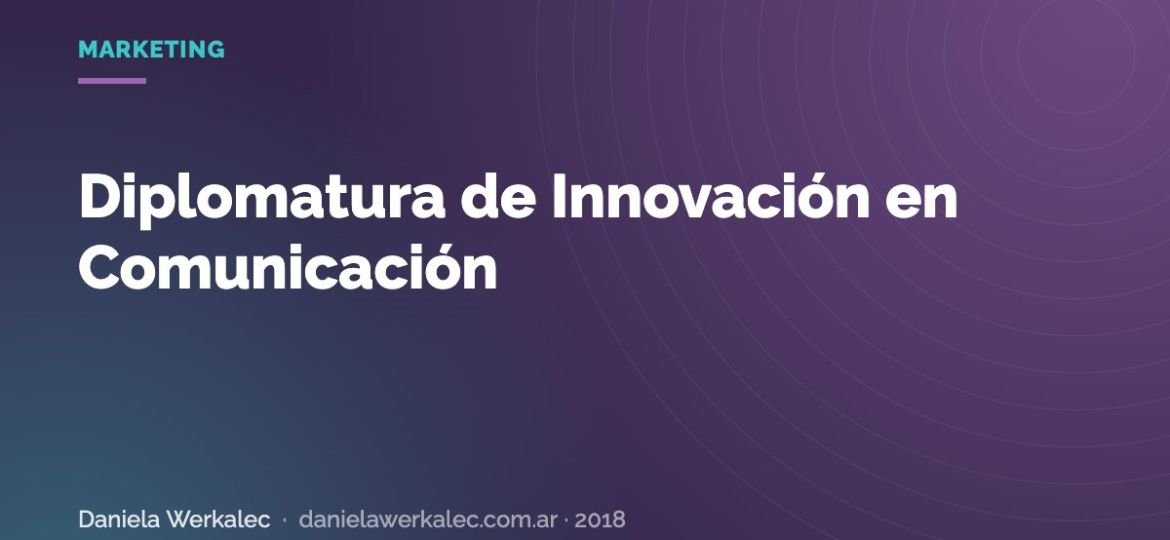 Portada de la nota: Diplomatura de Innovación en Comunicación