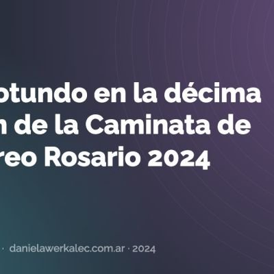Portada de la nota: Éxito rotundo en la décima edición de la Caminata de Mentoreo Rosario 2024