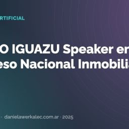 Portada de la nota: PUERTO IGUAZU Speaker en el 3° Congreso Nacional Inmobiliario