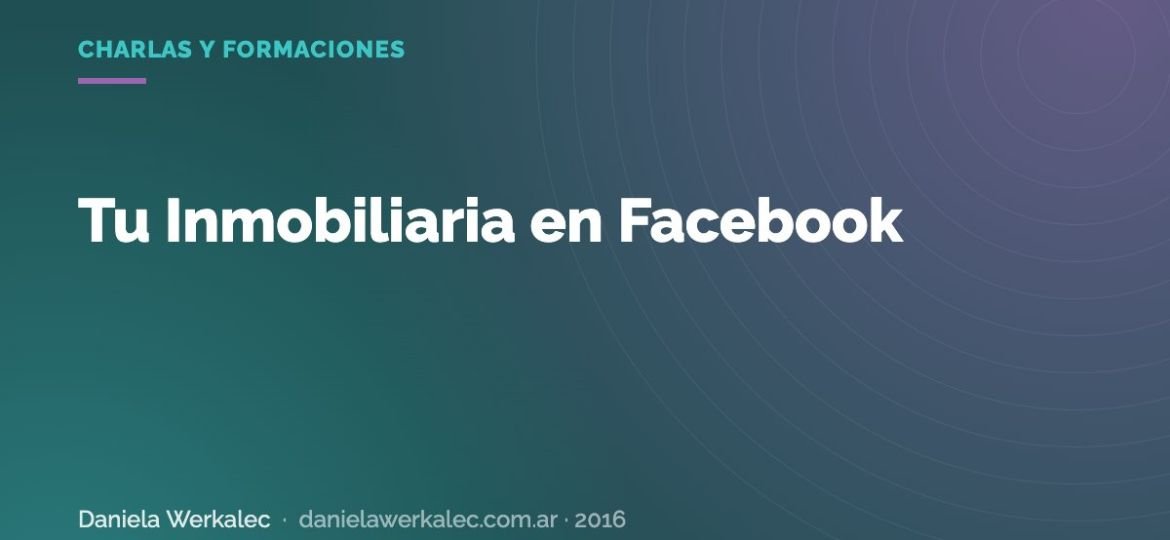 Portada de la nota: Tu Inmobiliaria en Facebook